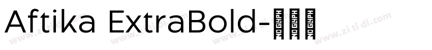 Aftika ExtraBold字体转换